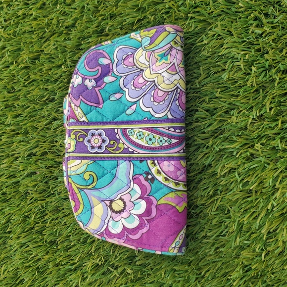 Vera Bradley Wallet Heather Kiss N Snap Large Credit Card Clutch - Picture 2 of 10